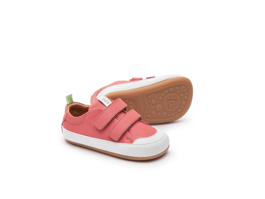 Dress Tip Toey Joey Shoes | Tip Toey Joey Bossy - Coral Mat/White