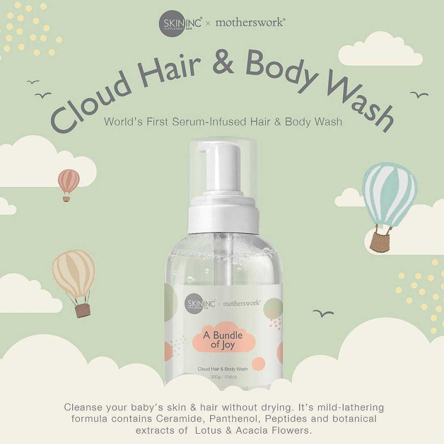 Mother Skin Inc Skin Care | Motherswork X Skin Inc A Bundle Of Joy Cloud Hair & Body Wash