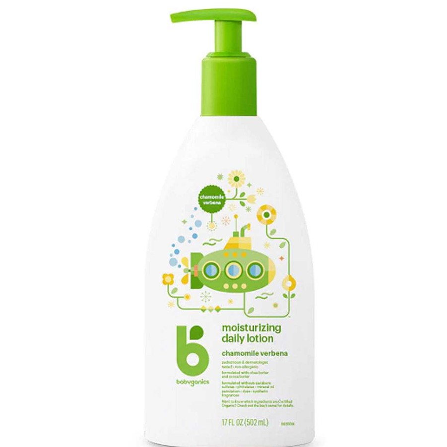 Bath Babyganics Shampoos & Conditioners | Babyganics Moisturizing Daily Lotion, 502Ml, Chamomile Verbena