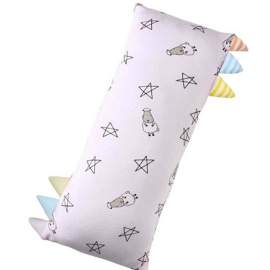 Sleep Baa Baa Sheepz | Baa Baa Sheepz Bed-Time Buddy Case Small Star & Sheep Pink Color & Stripe Tag - Small