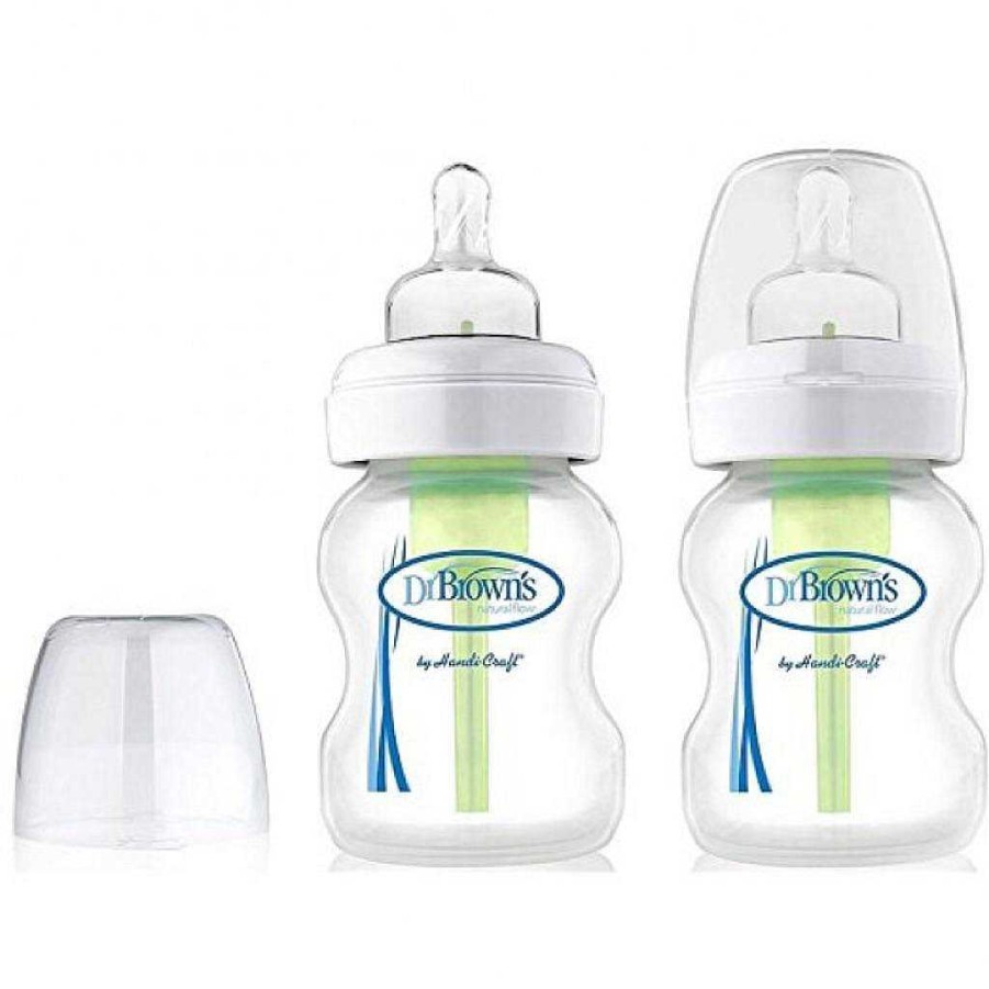 Eat Dr Brown's Baby Bottles | Dr Brown'S Glass Wide Neck "Options+" 150Ml Bottle - 2Pack