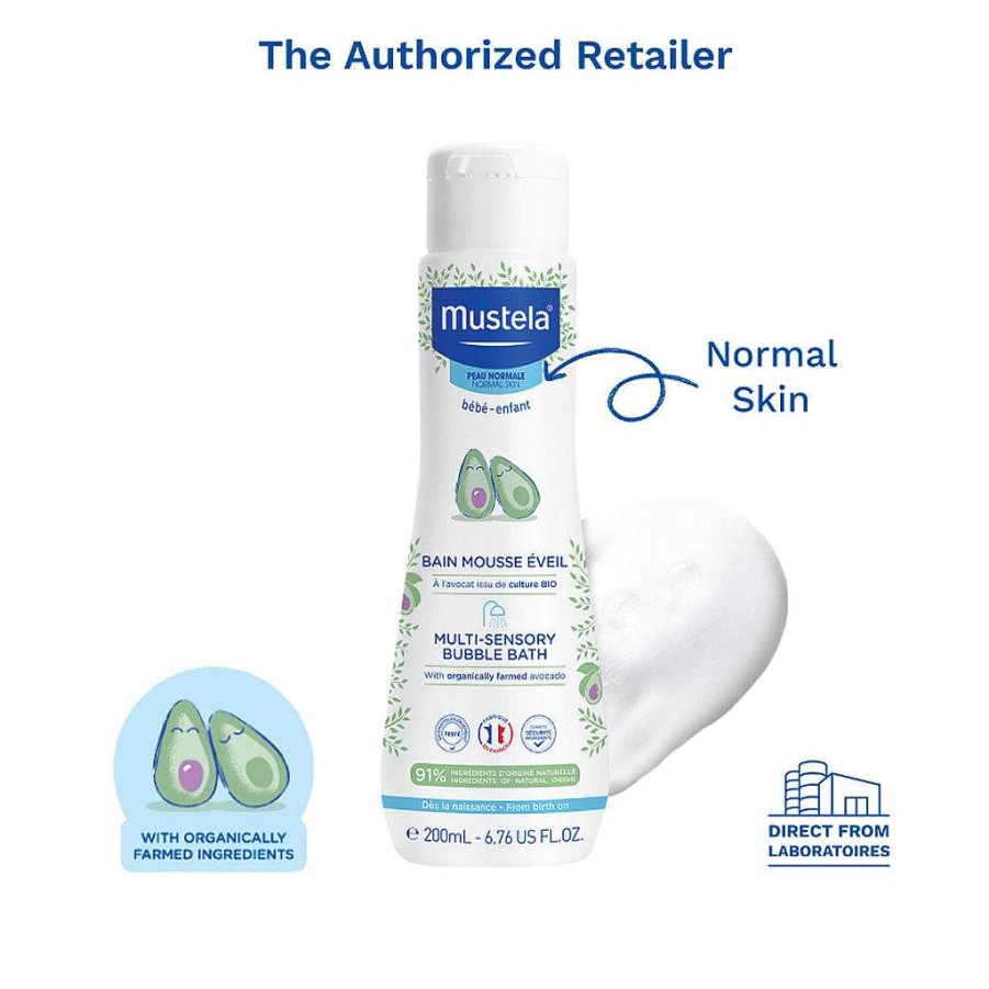 Mother Mustela Skin Care | Mustela Bebe Multi-Sensory Bubble Bath 200Ml