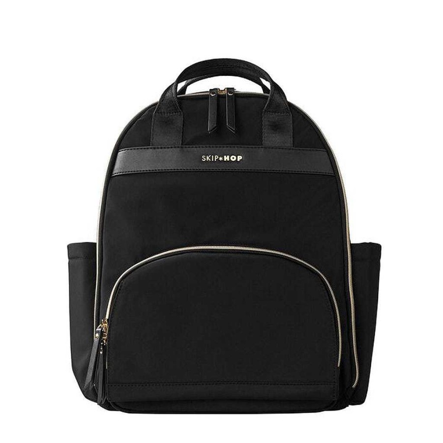 Go Skip Hop Diaper Bags | Skip Hop Envi Luxe Diaper Backpack - Black