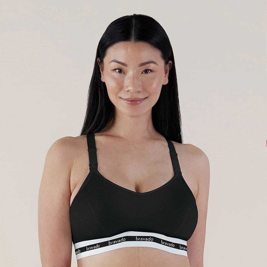 Mother Bravado Nursing Bras & Covers | Bravado Pumping & Nursing Bra Sustainable Black