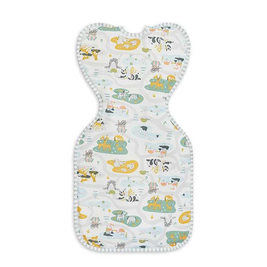 Sleep Love to Swaddle | Love To Dream Swaddle Up Designer Collection Lite - Zoo Time White