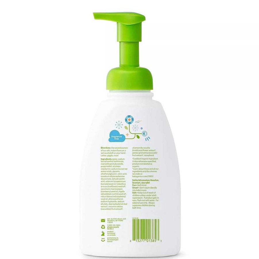 Bath Babyganics Shampoos & Conditioners | Babyganics Shampoo & Body Wash - Fragrance Free (473Ml)