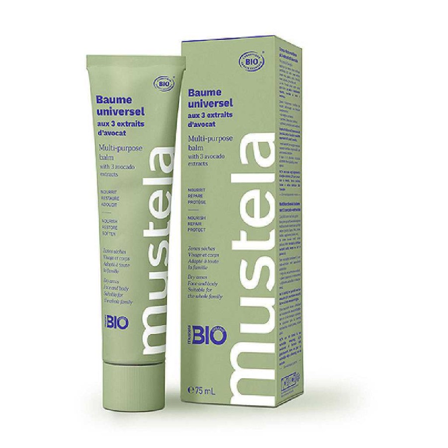 Bath Mustela Body Creams & Lotions | Mustela Multi-Purpose Organic Balm With 3 Avocado Extracts 75Ml