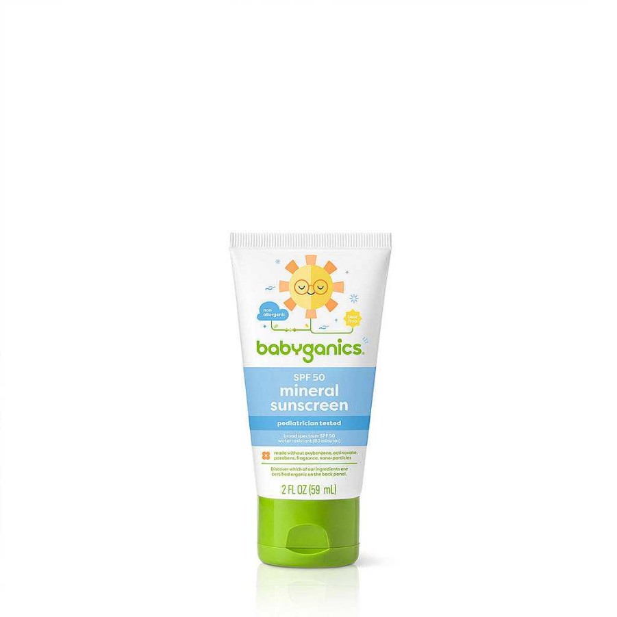 Go Babyganics Sunscreen | Babyganics Mineral Sunscreen Lotionspf 50+, 59Ml