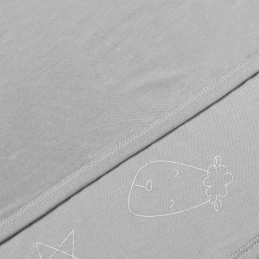 Sleep Baa Baa Sheepz | Baa Baa Sheepz Double Layer Blanket Cute Big Star & Head Grey