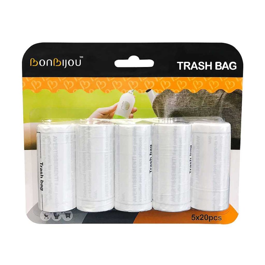 Poop Bonbijou Diaper Disposal | Bonbijou Trash Bag Refills 5 X 20Pcs