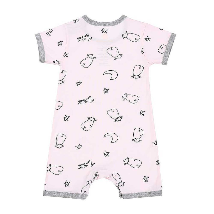 Dress Baa Baa Sheepz | Baa Baa Sheepz Romper Short Sleeve Sweet Dreams Baa Baa - Pink