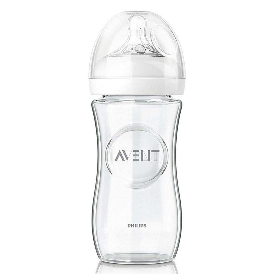 Eat Avent Baby Bottles | Avent Natural Glass Bottle - 240Ml