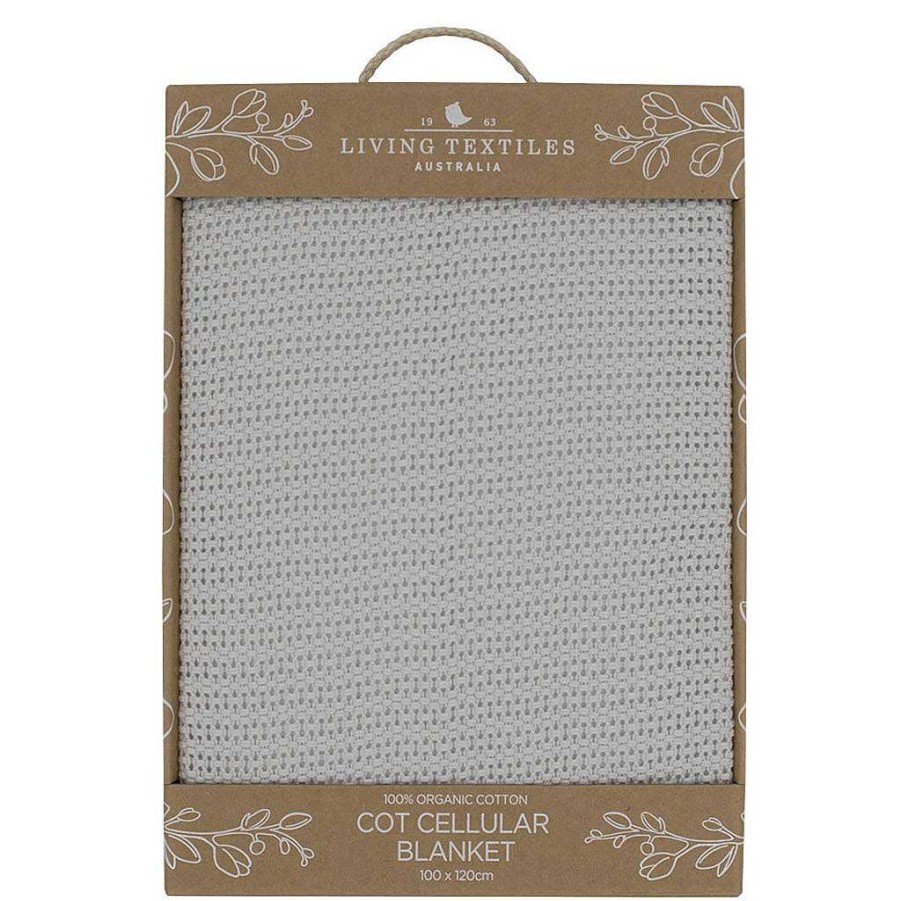 Sleep Living Textiles | Living Textiles Organic Cot Cellular Blanket - Grey