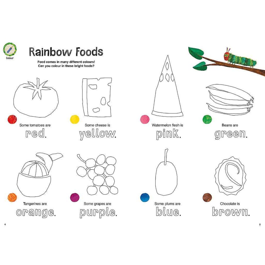 Plays Puffin Baby Books | Puffin Books: The Very Hungry Caterpillar'S Feast Sticker And Colouring Book