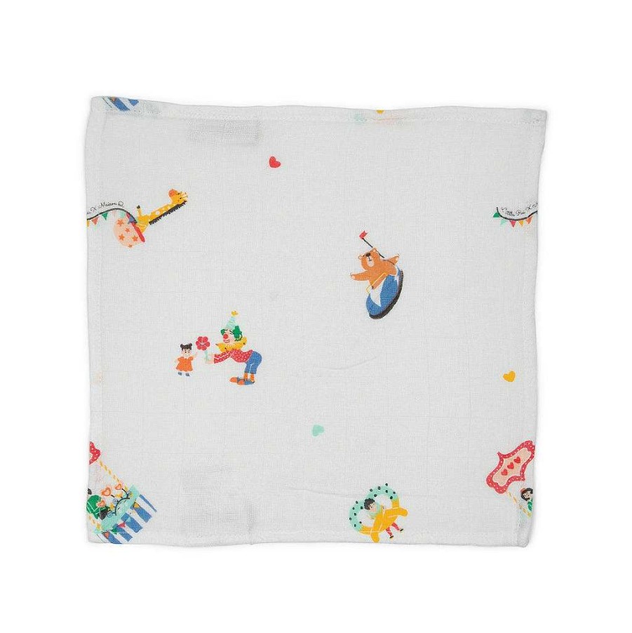 Bath Little Rei | Little Rei X Maison Q Carnival Wash Cloth - 4Pc