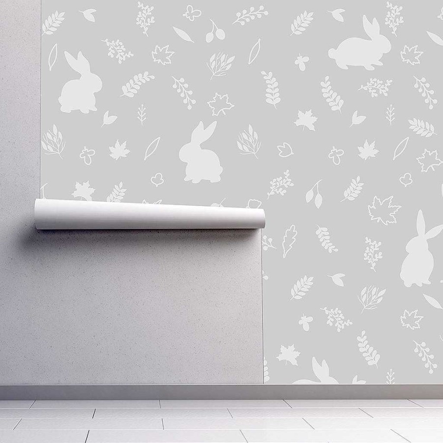 Sleep Urban Li'l | Urban Li'L Bunny Wallpaper - Grey