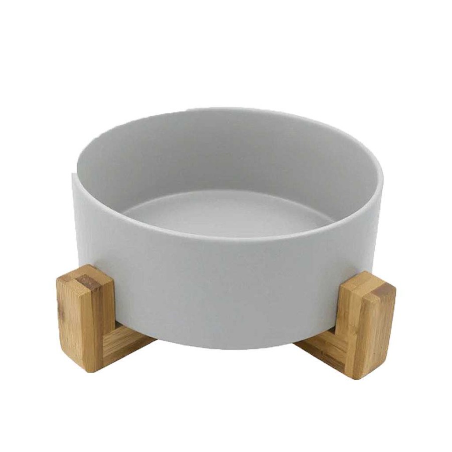 Plays Louie Living | Louie Living Ceramic Pet Bowl With Stand