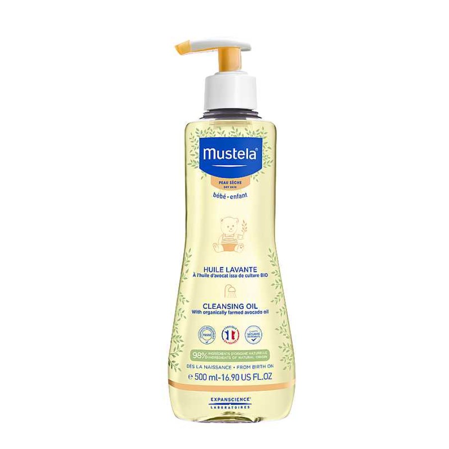 Mother Mustela Skin Care | Mustela Cleansing Oil For Dry Skin - 500Ml