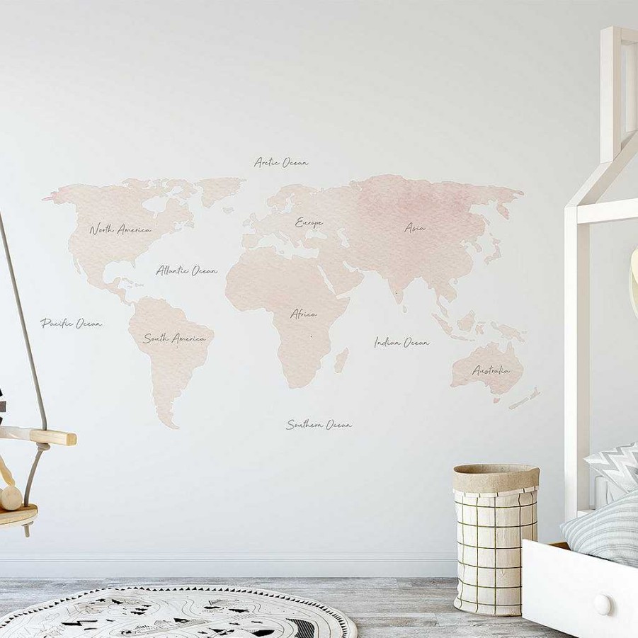 Sleep Urban Li'l | Urban Li'L World Map Wallpaper