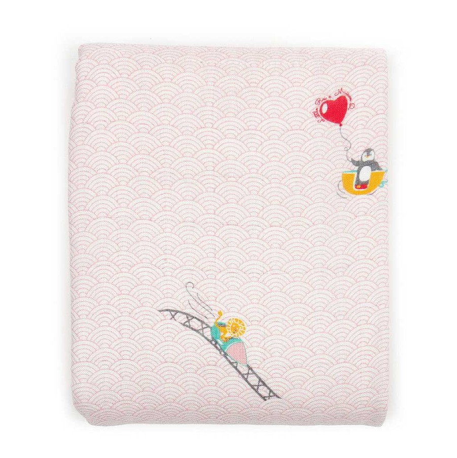 Sleep Little Rei | Little Rei X Maison Q Pink Funfair Rides 4-Layer Blanket