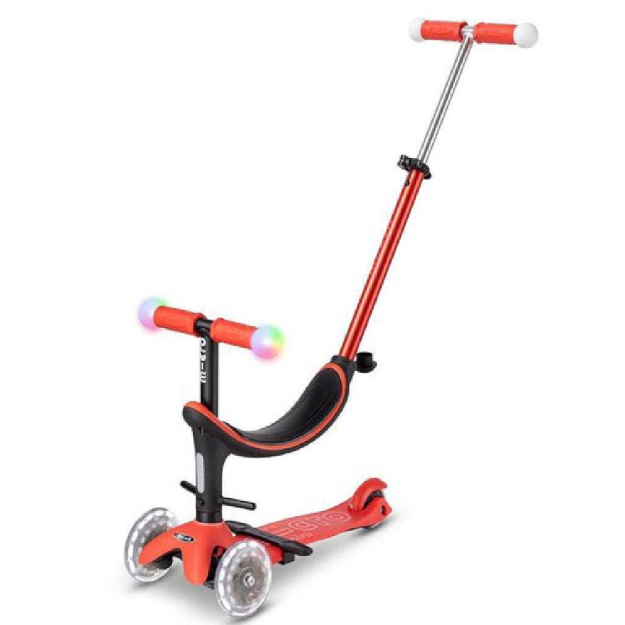 Plays Micro Scooter Scooters | Micro Mini2Grow Deluxe Magic Scooter (Led On Wheels + Handles)