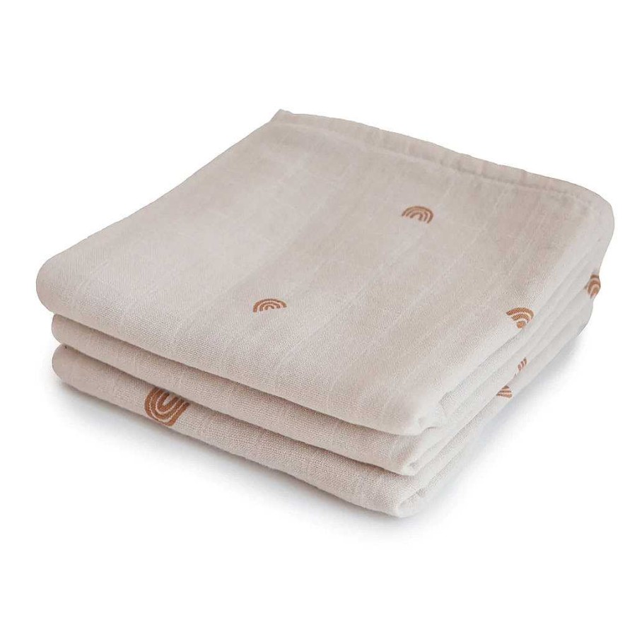 Sleep Mushie | Mushie Organic Cotton Muslin Cloths 3-Pack