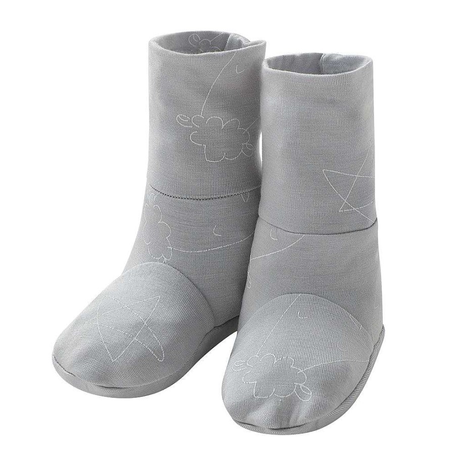 Dress Baa Baa Sheepz Shoes | Baa Baa Sheepz Booties Cute Big Star & Head - Grey