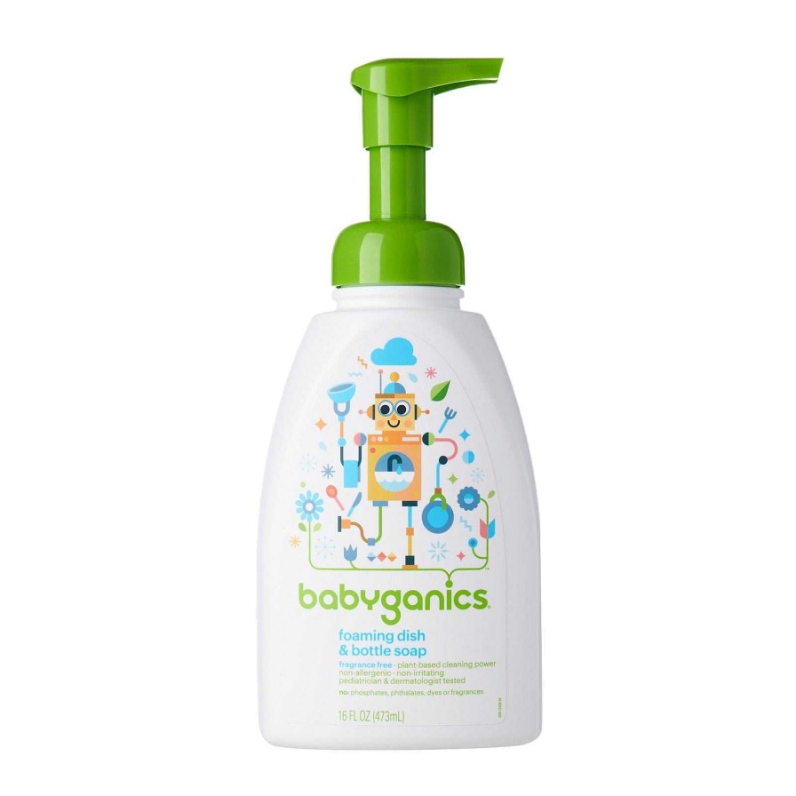 Eat Babyganics Bottle Cleaning | Babyganics Dish & Soap Bottle 16Oz