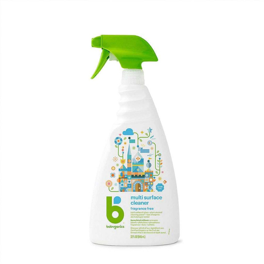 Bath Babyganics Sanitisers & Cleaners | Babyganics Multi Surface Cleaner Spray 946Ml