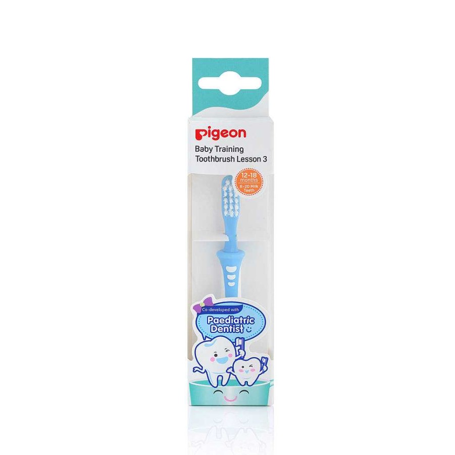 Bath Pigeon | Pigeon Training Toothbrush, Lesson 3 Blue