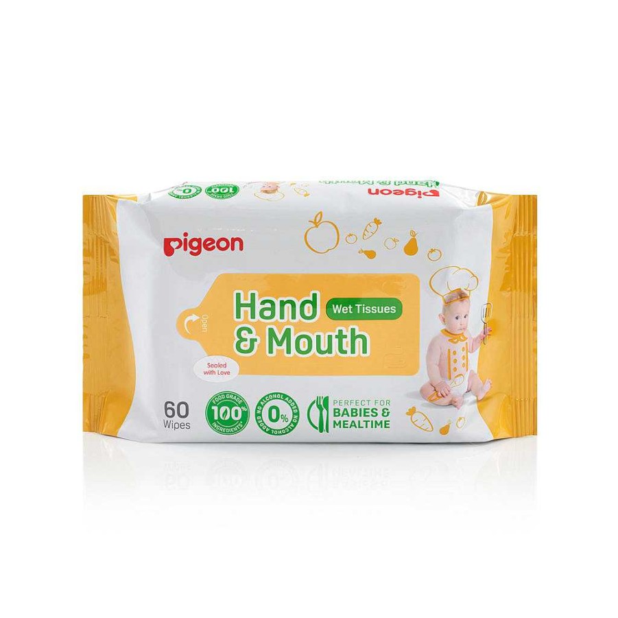 Poop Pigeon Baby Wipes | Pigeon Hand & Mouth Wipes 2 X 60S