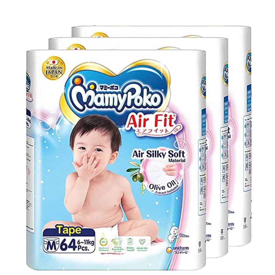 Poop Mamypoko Diapers | Mamypoko Air Fit Tape - Carton