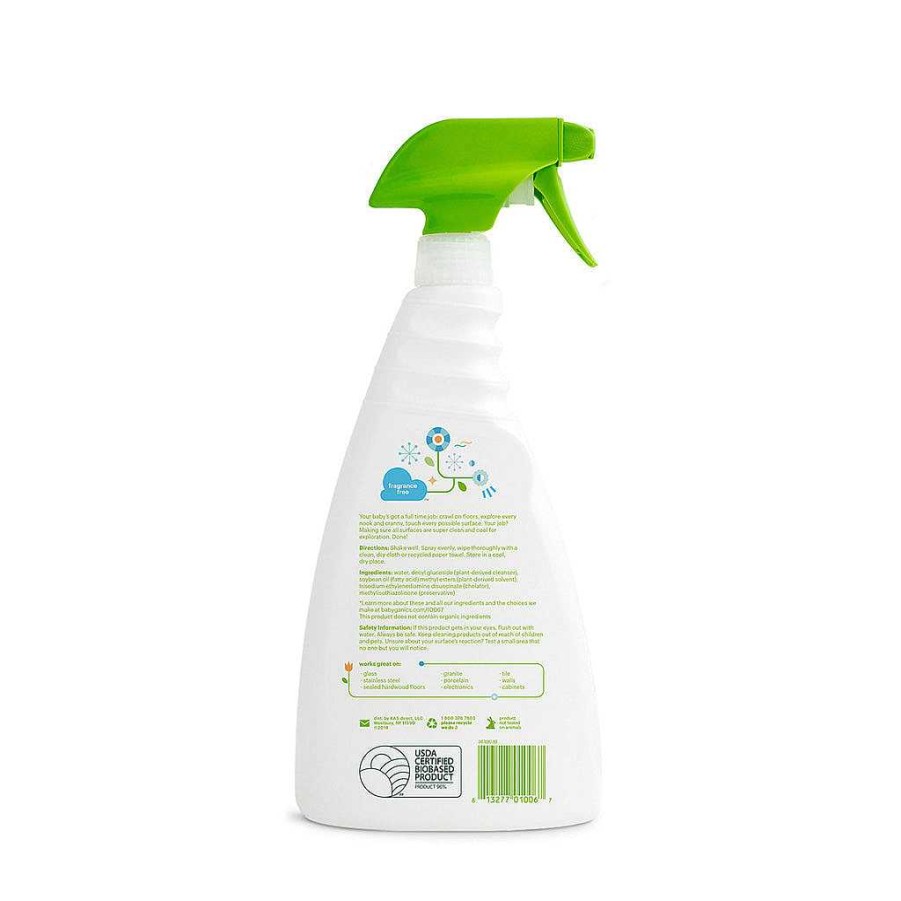 Bath Babyganics Sanitisers & Cleaners | Babyganics Multi Surface Cleaner Spray 946Ml