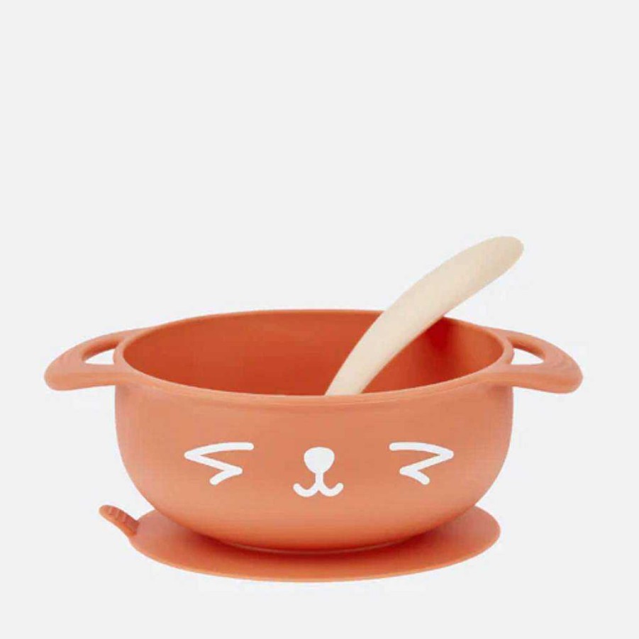 Sleep Babymoov | Babymoov Taste Isy 2-Piece Silicone Bowl & Spoon Weaning Set