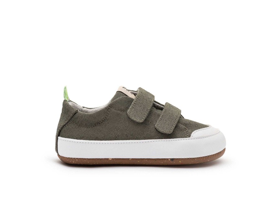 Dress Tip Toey Joey Shoes | Tip Toey Joey Bossy Green - Verde Eco Canvas