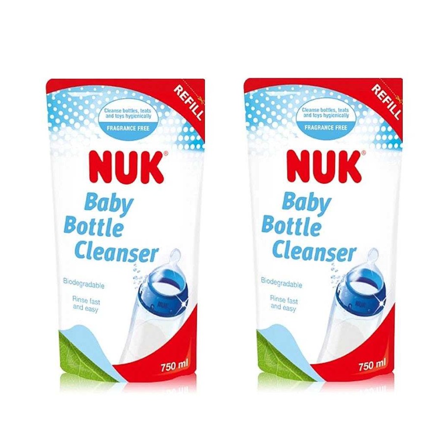 Eat Nuk Bottle Cleaning | Nuk Baby Bottle Cleanser Refill 750Ml Twin Pack