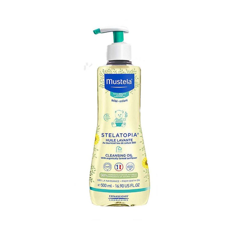 Mother Mustela Skin Care | Mustela Stelatopia Cleansing Oil 500Ml