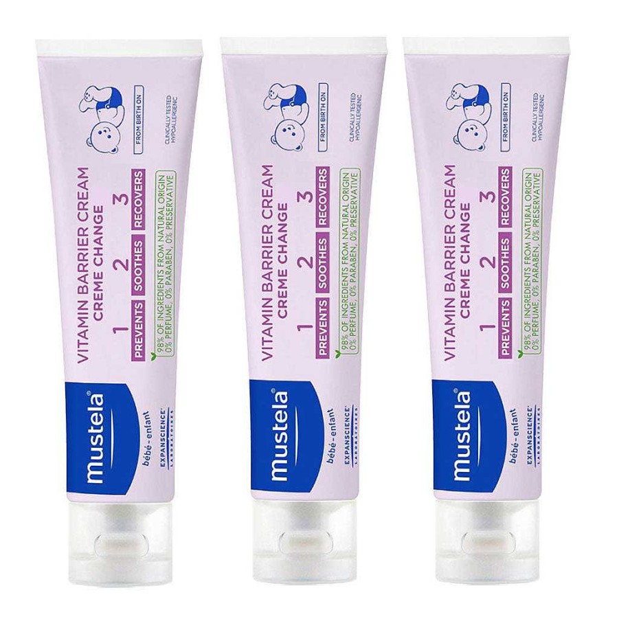 Mother Mustela Skin Care | Mustela Vitamin Barrier Cream 100Ml X 3