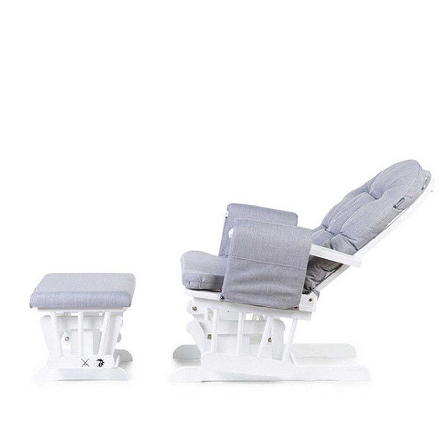 Sleep Childhome | Childhome Gliding Chair Round With Footrest