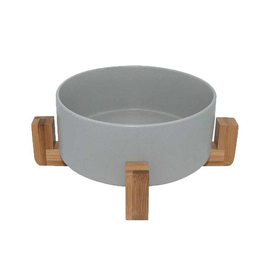 Plays Louie Living | Louie Living Ceramic Pet Bowl With Stand