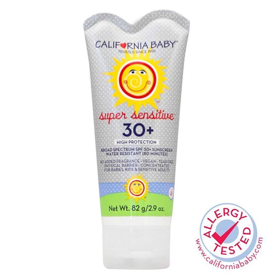 Go California Baby Sunscreen | California Baby Super Sensitive™ (No Fragrance) Broad Spectrum Spf 30+ Sunscreen 2.9Oz