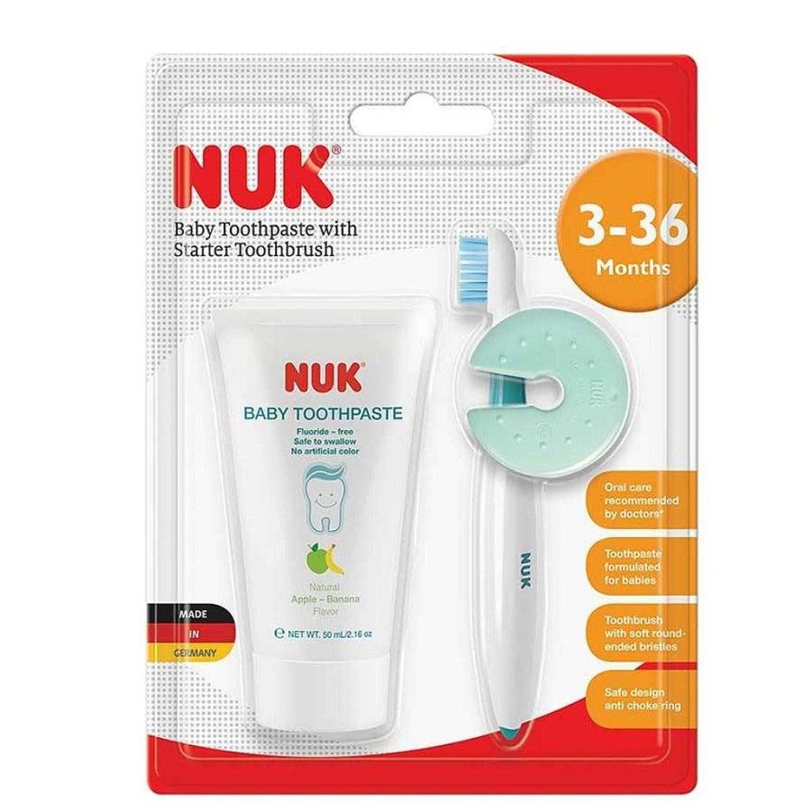 Bath Nuk | Nuk Baby Toothpaste With Starter Toothbrush