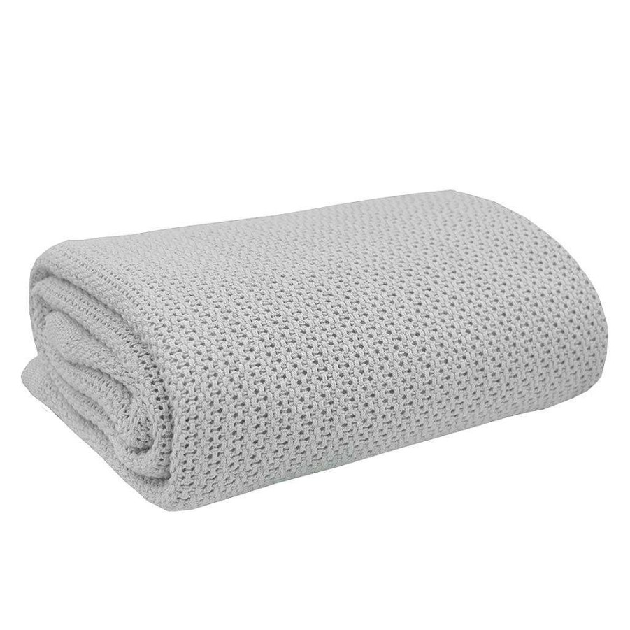 Sleep Living Textiles | Living Textiles Organic Cot Cellular Blanket - Grey