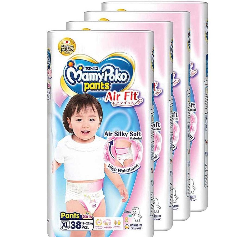 Poop Mamypoko Diapers | Mamypoko Air Fit Pants Girl - Carton