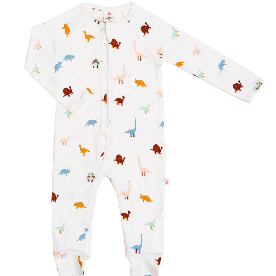 Dress Elly | Elly Raglan Sleepsuit - Dino