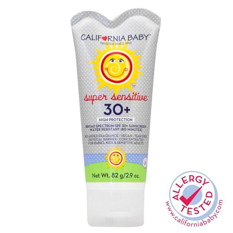 Go California Baby Sunscreen | California Baby Super Sensitive™ (No Fragrance) Broad Spectrum Spf 30+ Sunscreen 2.9Oz