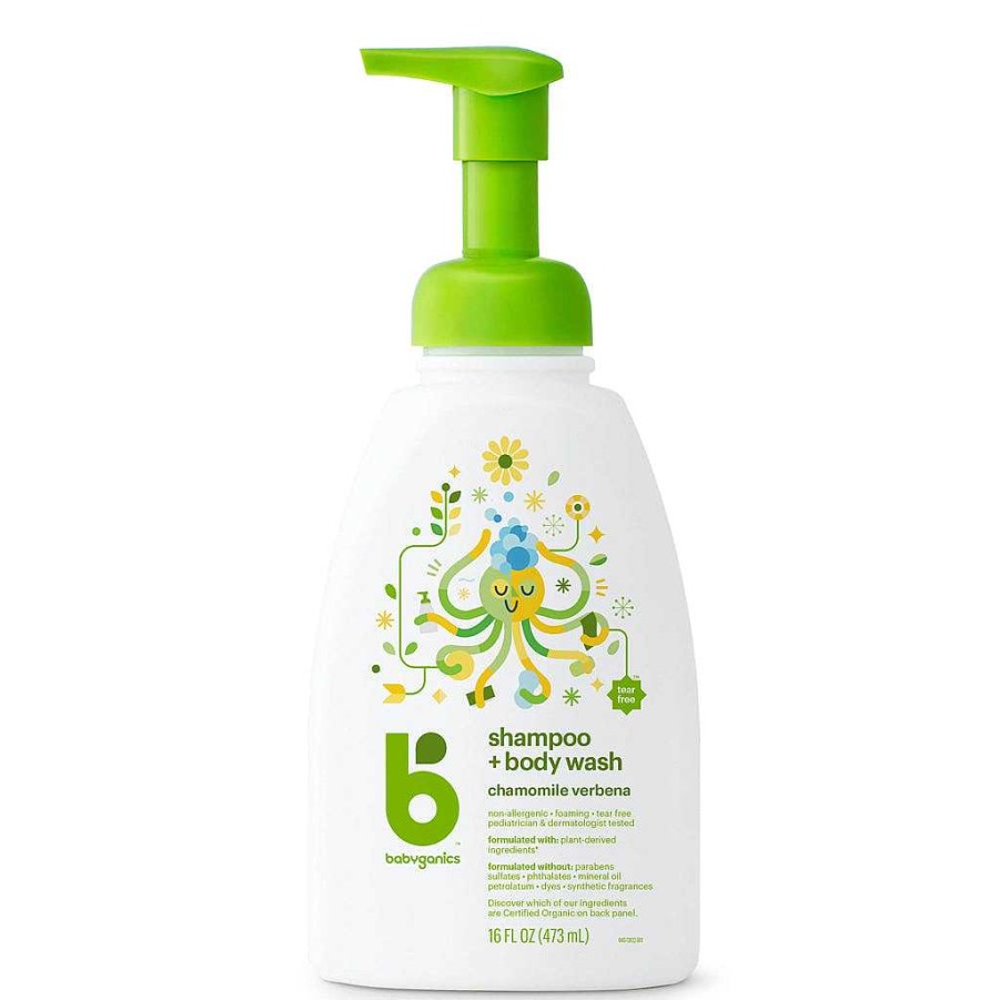 Bath Babyganics Shampoos & Conditioners | Babyganics Shampoo & Body Wash - Chamomile Verbena (473Ml)