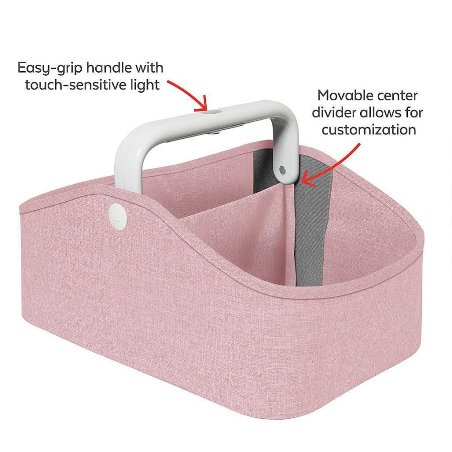 Sleep Skip Hop | Skip Hop Light Up Diaper Caddy- Heather Pink