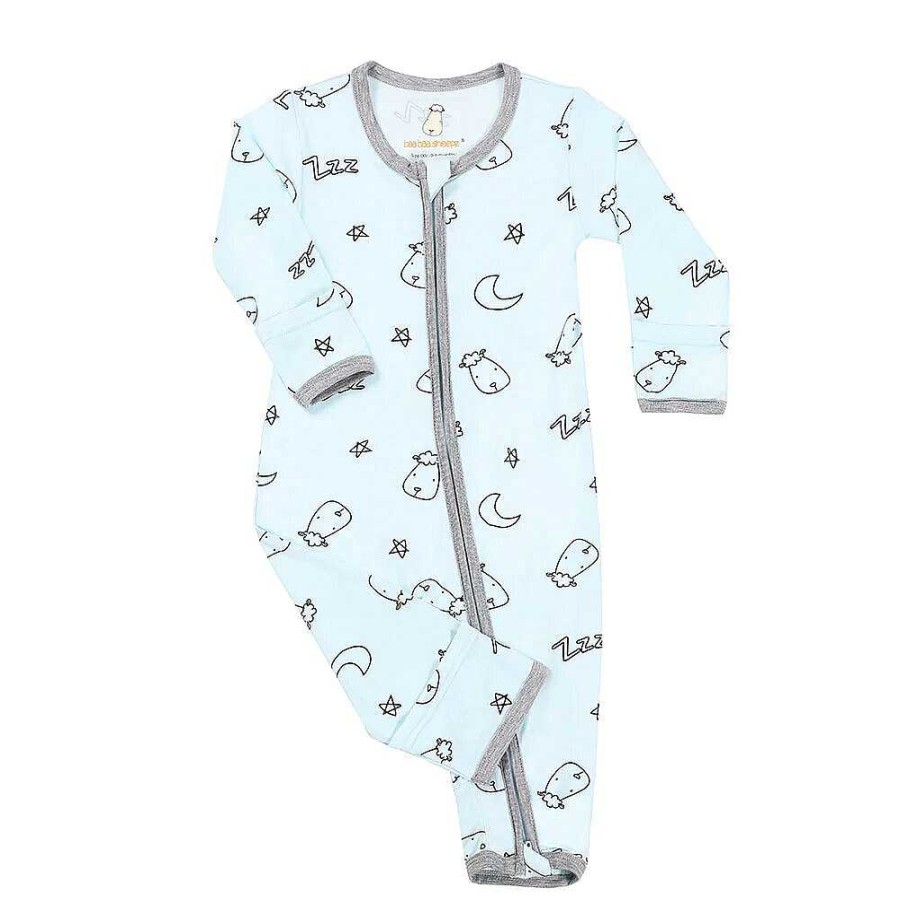 Dress Baa Baa Sheepz | Baa Baa Sheepz Romper Zip Sweet Dreams Baa Baa - Blue