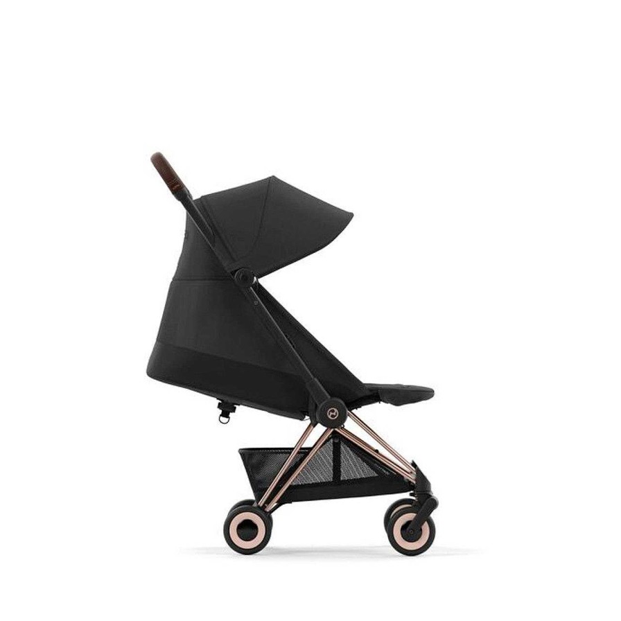 Go Cybex City Strollers | Cybex Coya Compact Travel Buggy - Rose Gold Frame